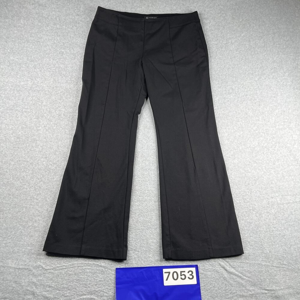 INC International Concepts Pants Womens Size 14 Black Casual Wide Leg